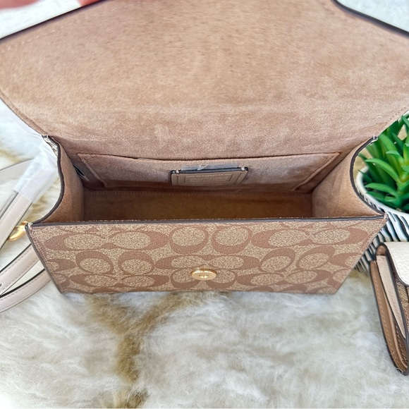 Coach Pepper Satchel and Wallet In Signature Canvas - Picture 9 of 16